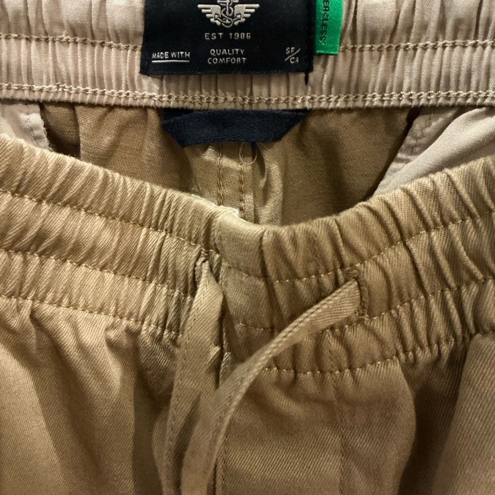 Dockers Beige Elastic Waist Chino Jogger
